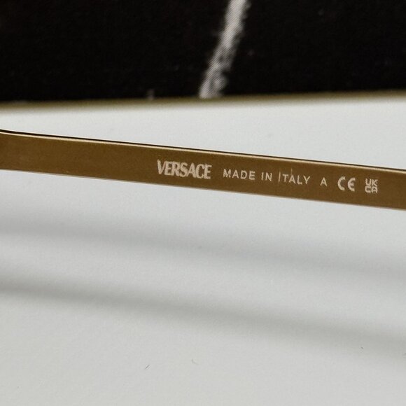 NEW VERSACE VE2283 1002/7I GOLD AVIATOR SUNGLASSES VERSACE VE2283 10027I - Picture 10 of 11